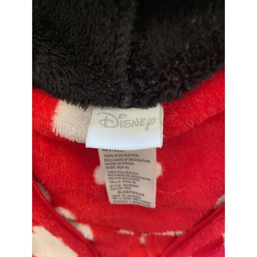 Adult Small Disney‎ Party Park Mickey Minnie Mouse One Piece Pajamas Footed PJ S - Picture 13 of 16